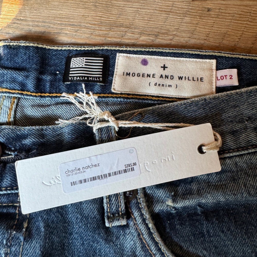 Imogene and Willie Denim Charlie Natchez Jeans 34 x 36 NWT